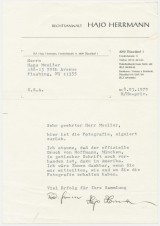 HAJO HERRMANN SIGNED PAPER,S LOT-3 image 1