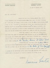 PILOT HANNA REITSCH SIGNED LETTER image 1