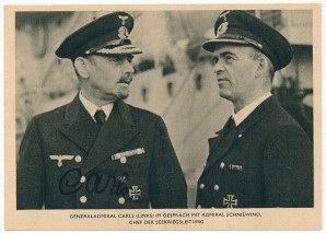 ADMIRAL ROLF CARLS AUTOGRAPH image 1