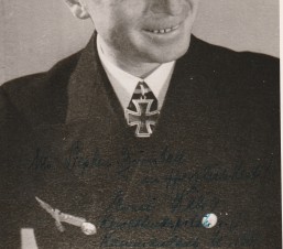 U-BOAT CAPT. ERNST KALS SIGNED PHOTO U-130 image 2