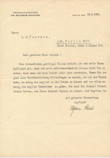 HJALMAR SCHACHT SIGNED LETTER 1926 image 1