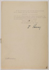 REICH JUSTICE MINISTER OTTO THIERACK-DOCUMENT image 1