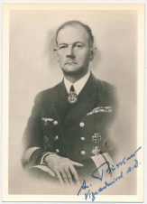 ADMIRAL LEOPOLD BURKNER SIGNED PHOTO image 1