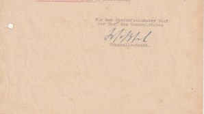 GENERAL SIEGFRIED WESTPHAL SIGNED DOCUMENT image 2