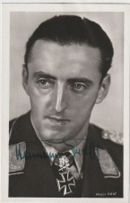 LUFTWAFFE ACE HERMANN GRAF AUTOGRAPH image 1