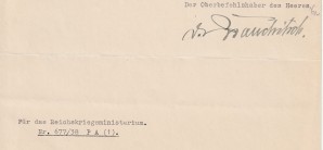 ADOLF HITLER & VON BRAUCHITSCH SIGNED LETTER image 4