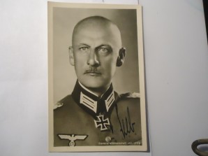 FM Von Leeb Autograph Photo image 1