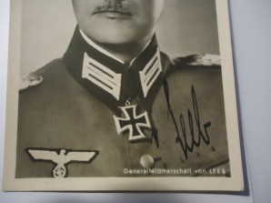 FM Von Leeb Autograph Photo image 2