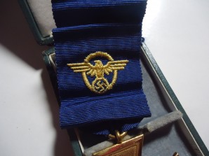 GERMAN 25 YR POLICE SERVICE CROSS-CASED image 6