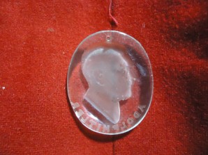 WHW GLASS HITLER PENDENT – GETTING SCARCE image 2