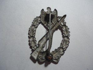 INFANTRY ASSAULT BADGE SILVER-STAMPED image 2