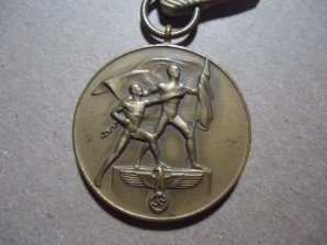 GERMAN MEMEL MEDAL – CASED WITH TOKEN image 4