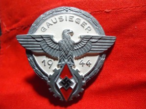 GERMAN HJ GAUSIEGER BADGE 1944 image 1