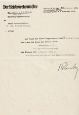 WERNER VON BLOMBERG LETTER 1934 image 1