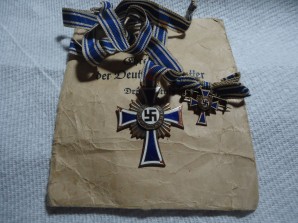 GERMAN MOTHERS CROSS, W/MINI AND PAPER PACK image 1