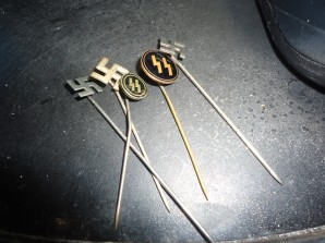 THIRD REICH STICK PINS 5 PINS image 1