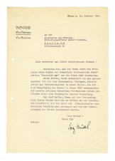 FRITZ SAUKEL LETTER TO ALBERT BORMANN 1940 image 1