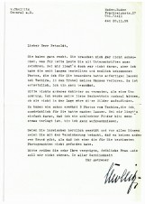 GENERAL DIETRICH VON CHOLTITZ SIGNED LETTER 1959-RARE image 1