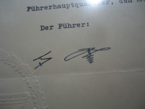 HITLER AND GEN/FM WILHELM KEITEL SIGNED DOCUMENT image 4