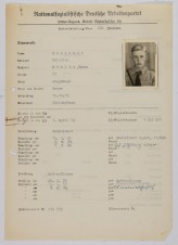 HITLER YOUTH MUSTER ROLL FILE 15 yr Old image 1