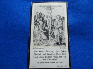 WW2 German Death Card NCO 1942 Orel-Russia image 2