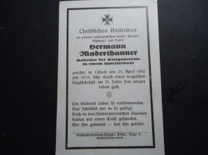 German Death Card-UBoat Man image 2