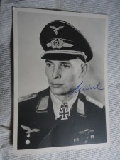 Luftwaffe Recon Pilot Martin Meisel Signed photo image 1