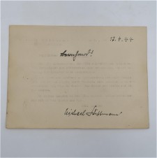 Michael Wittmann Signed Letter – SS-LEIBSTANDARTE image 3