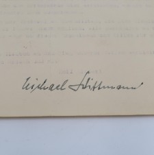 Michael Wittmann Signed Letter – SS-LEIBSTANDARTE image 1