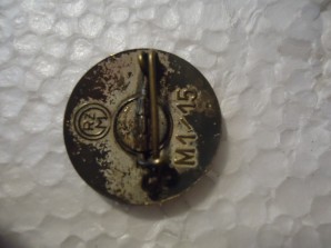 NSDAP Member Pin M1/15 Ferdinand Hoffstätter, image 2