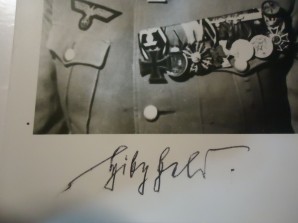 Autograph of General Otto Hitzfeld image 2