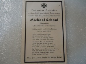 German Death Card /Schutz Police image 2