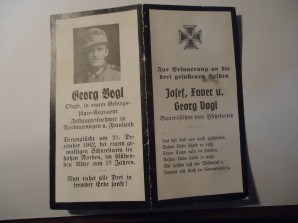 German Death Card 3 Brothers (RARE) image 1