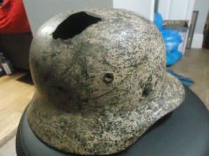 German M40 Steel Helmet Winter Cammo BATTLEFIELD image 7