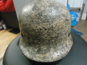 German M40 Steel Helmet Winter Cammo BATTLEFIELD image 3