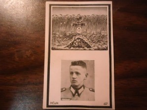 WW2 German Death Card St Lo July 1944 image 1