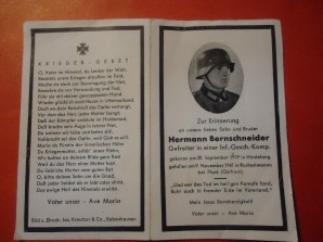 WW2 German Death Card 3 Brothers image 1