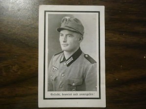 WW2 German Death Card Geg/Jag image 1