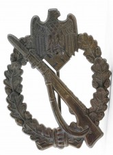 Bronze Infantry Assault Badge Marked WH image 1