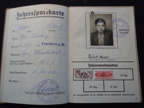 WW2 German DAF Sport Member ID Card Lot of 4 image 4