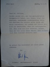 Albert Speer Autograph-Signed letter 1971 image 2