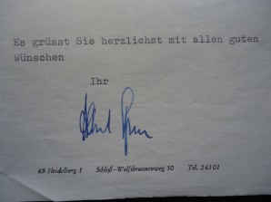 Albert Speer Autograph-Signed letter 1971 image 3