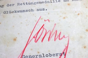 HERMANN GOERING SIGNED LETTER/ 1938 image 6