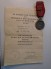 GERMAN RUSSIAN FRONT MEDAL & DOCUMENT image 1