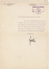 ROLAND FREISLER Signed Letter GERMAN BLOOD JUDGE 1937 image 2