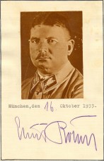 SA CHIEF ERNST ROHM SIGNED PAPER image 1