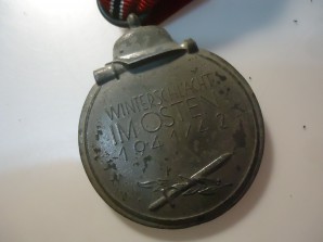 RUSSIAN FRONT MEDAL MARKED 55 PAINTED image 3