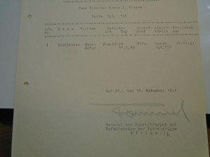 ERWIN ROMMEL Signed Document 1941 image 3