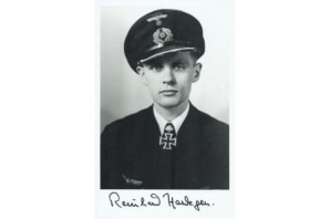 WW2 Uboat commander Reinhard Hardegen signed Photo image 1