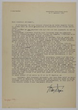 FRANZ VON PAPEN SIGNED LETTER 1960 image 1